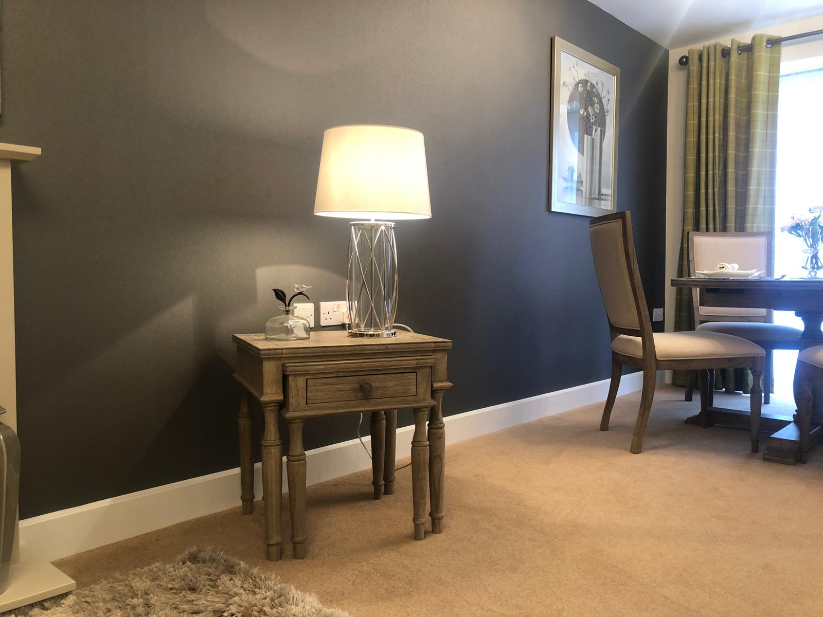 ThermaSkirt in a new-build apartment living dining room
