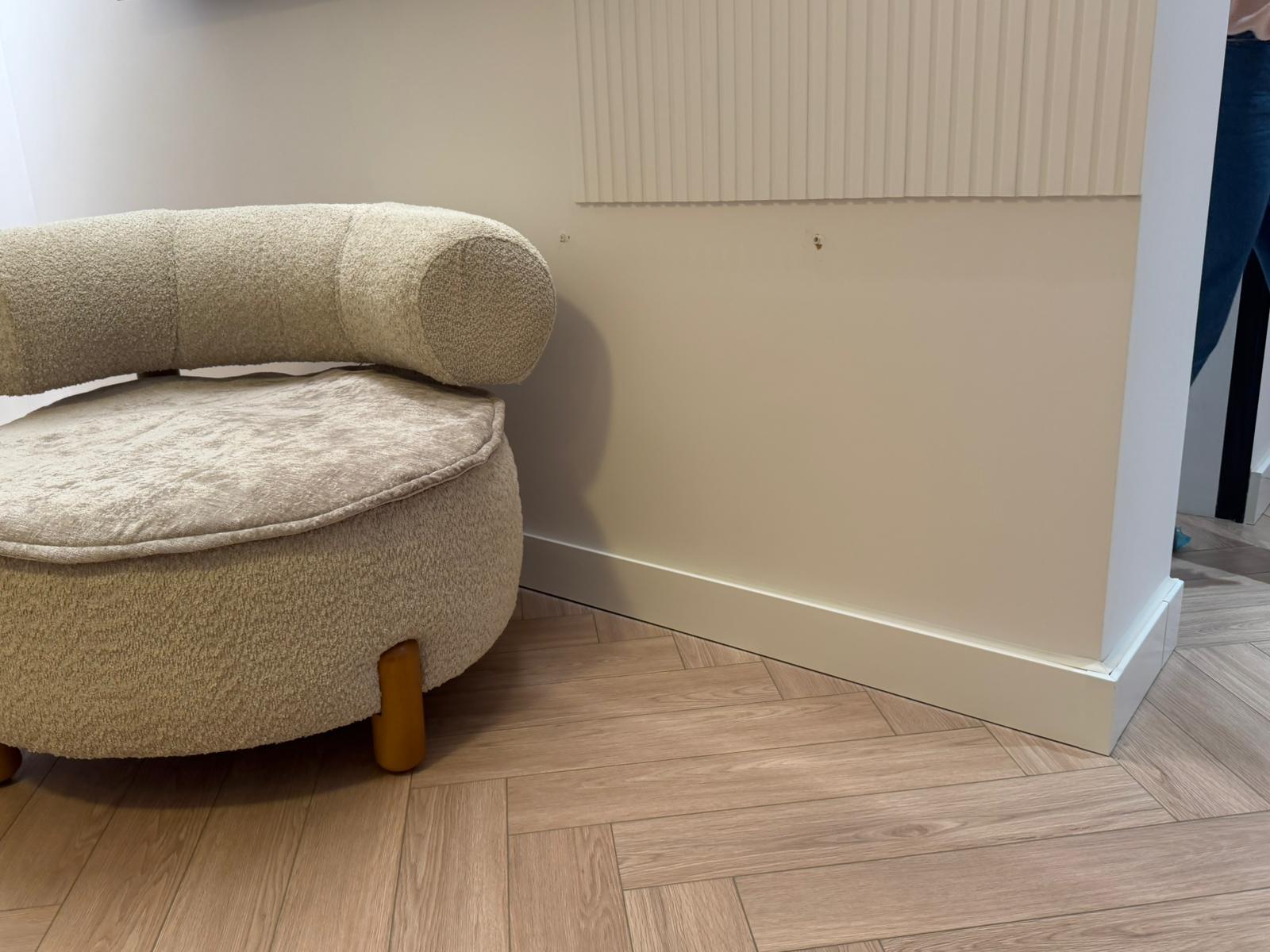 ThermaSkirt in a contemporary new-build living room