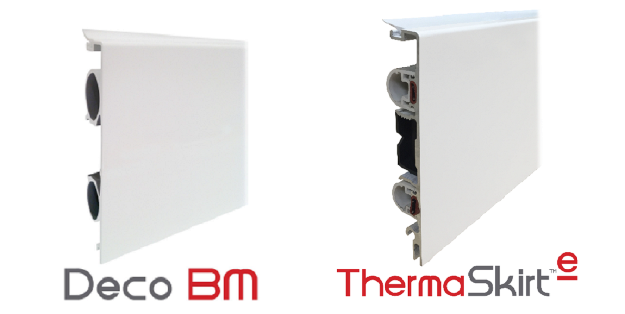 The ThermaSkirt system is available in both ‘wet’ central heating and direct electric options