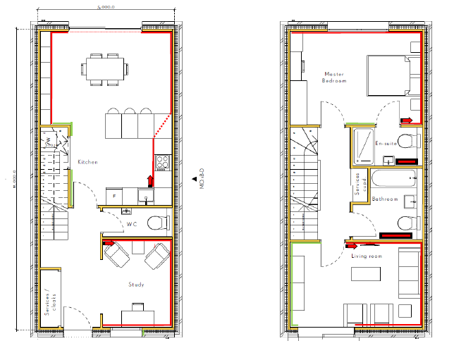 ThermaSkirt Detail Design for a typical modular house